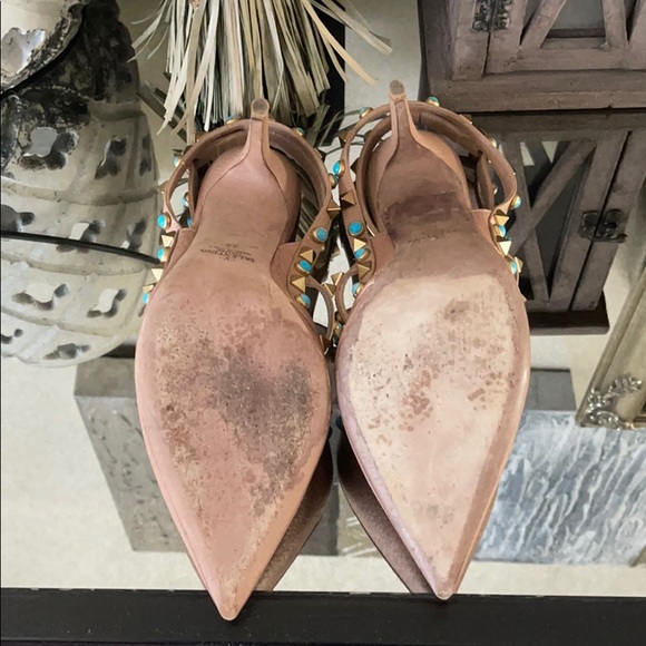 Valentino Rockstud Rolling Tan Size 38 - Picture 4 of 5